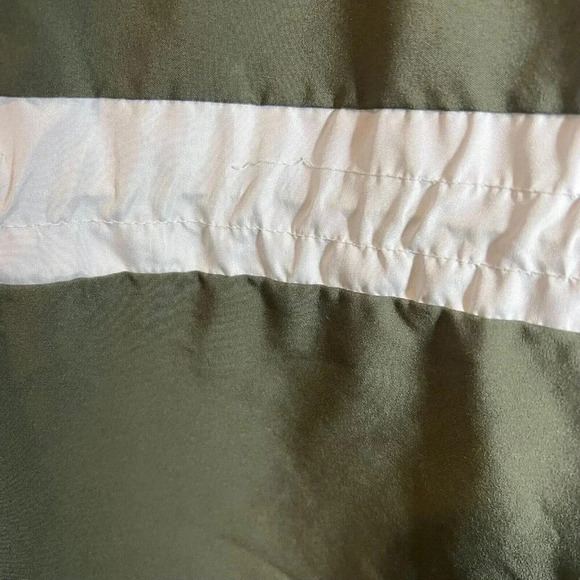 Rouge Windbreaker Jacket Womens Plus 2X Colorblock Quarter Zip Olive Navy White - Picture 7 of 7